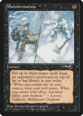 Misinformation card from Alliances