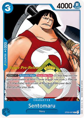 Sentomaru card from Super Pre-Release Starter Deck 3: The Seven Warlords of the Sea