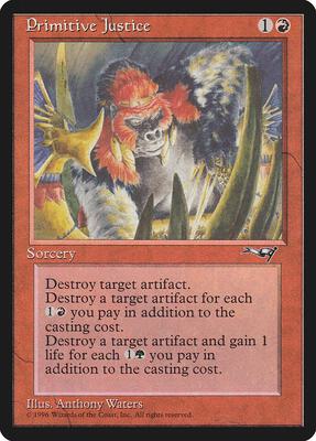 Primitive Justice card from Alliances