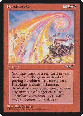 Pyrokinesis card from Alliances