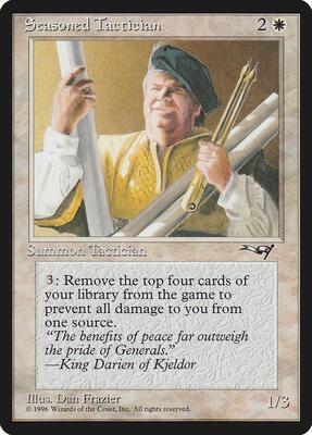 Seasoned Tactician card from Alliances