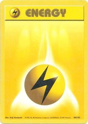 Lightning Energy card from Base Set