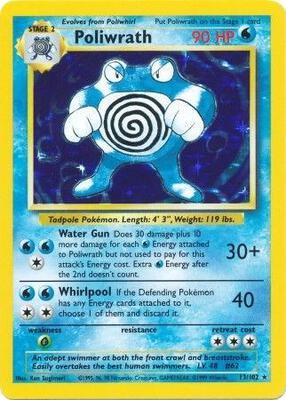 Poliwrath card from Base Set