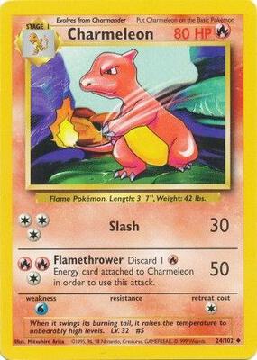 Charmeleon card from Base Set