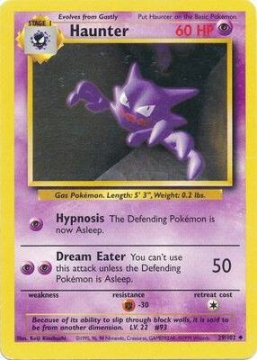 Haunter card from Base Set