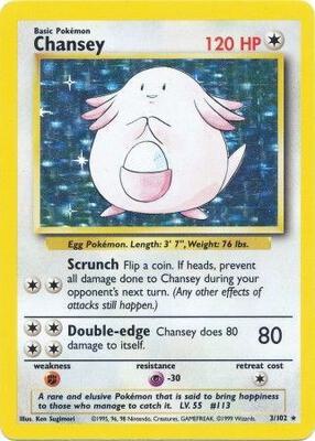 Chansey card from Base Set