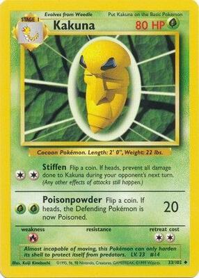 Kakuna card from Base Set