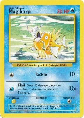 Magikarp card from Base Set