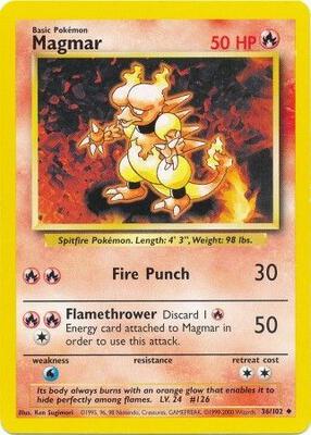 Magmar card from Base Set
