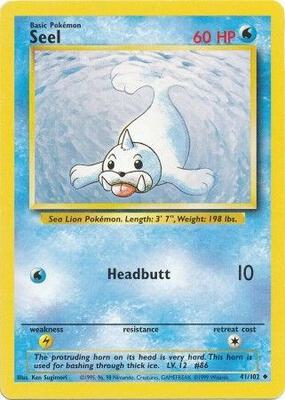 Seel card from Base Set