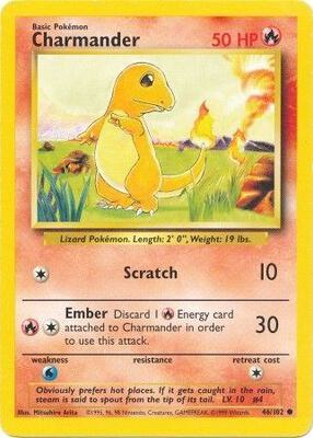 Charmander card from Base Set