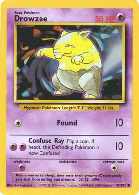 Drowzee card from Base Set