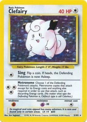 Clefairy card from Base Set