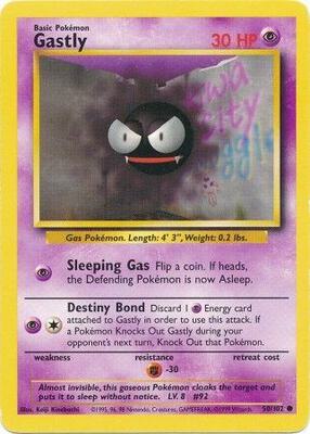 Gastly card from Base Set