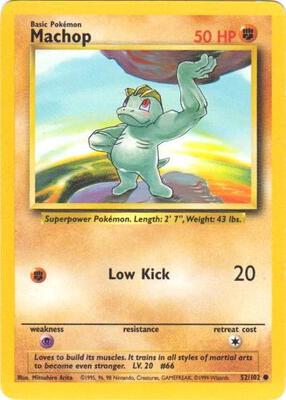 Machop card from Base Set