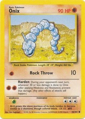 Onix card from Base Set