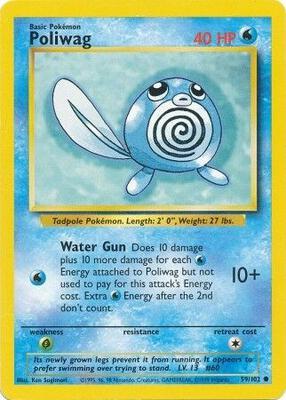 Poliwag card from Base Set
