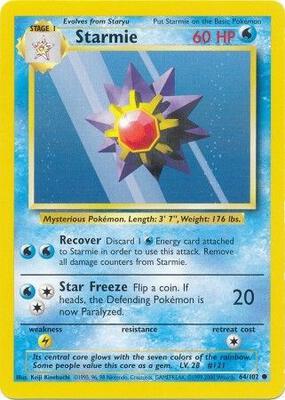 Starmie card from Base Set