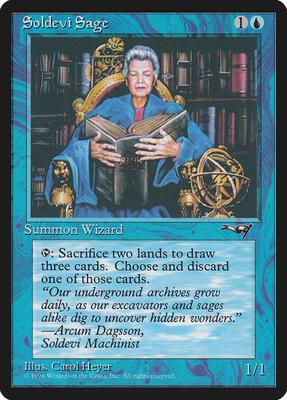 Soldevi Sage (Old Woman) card from Alliances