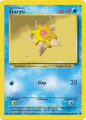 Staryu card from Base Set