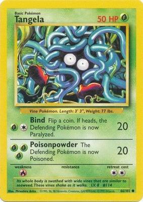 Tangela card from Base Set