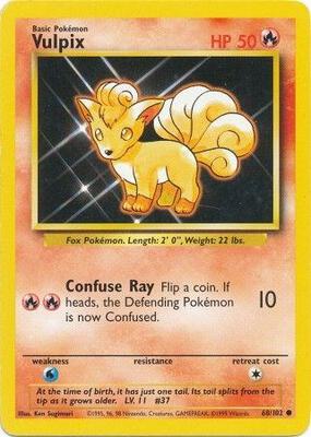 Vulpix card from Base Set