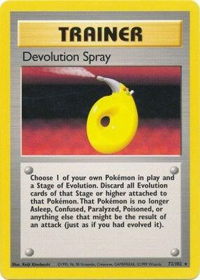 Devolution Spray card from Base Set