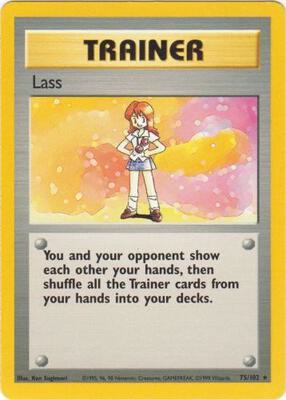 Lass card from Base Set