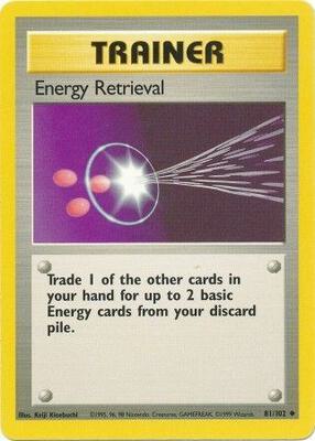 Energy Retrieval card from Base Set