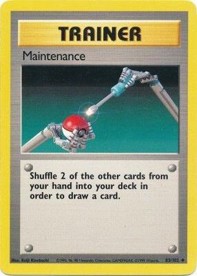 Maintenance card from Base Set
