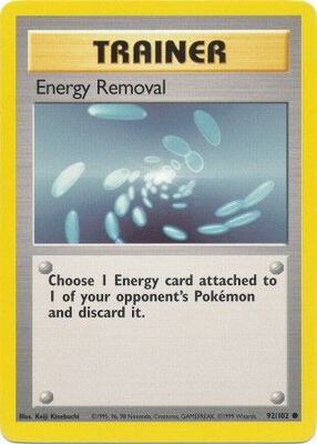 Energy Removal card from Base Set