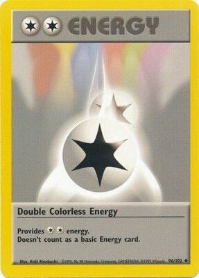 Double Colorless Energy card from Base Set