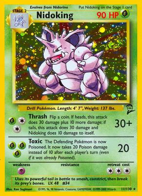 Nidoking card from Base Set 2