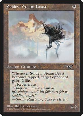 Soldevi Steam Beast card from Alliances