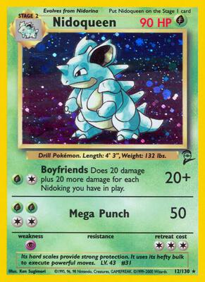 Nidoqueen card from Base Set 2