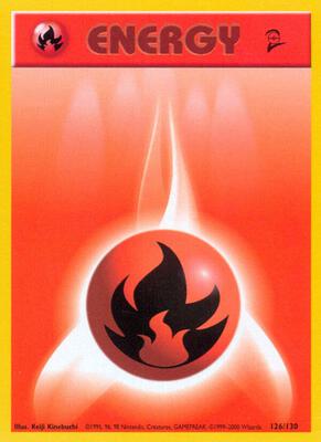 Fire Energy card from Base Set 2