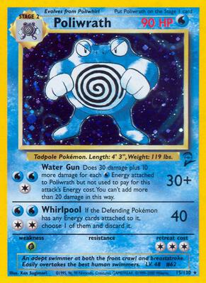 Poliwrath card from Base Set 2