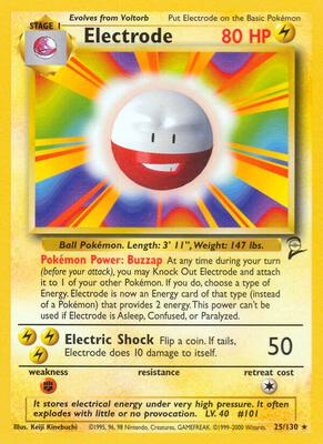 Electrode card from Base Set 2