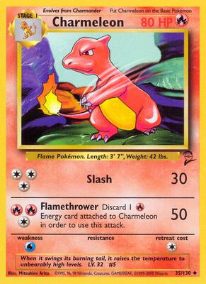 Charmeleon card from Base Set 2