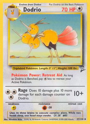 Dodrio card from Base Set 2