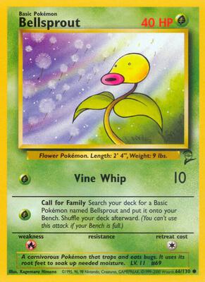 Bellsprout card from Base Set 2