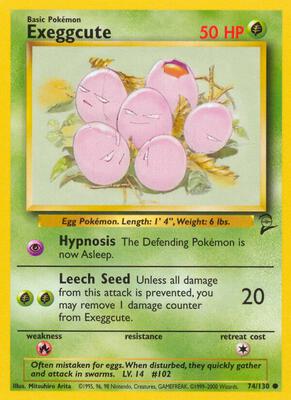 Exeggcute card from Base Set 2