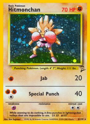 Hitmonchan card from Base Set 2