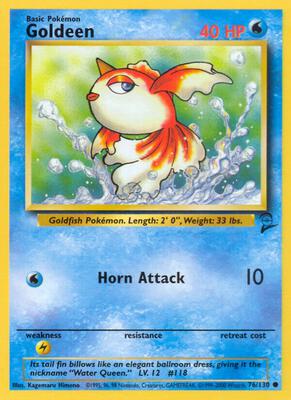 Goldeen card from Base Set 2