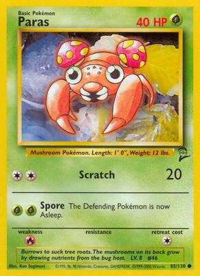 Paras card from Base Set 2