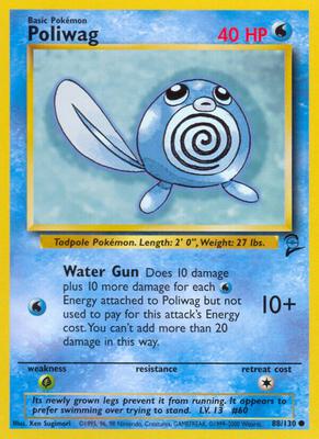 Poliwag card from Base Set 2