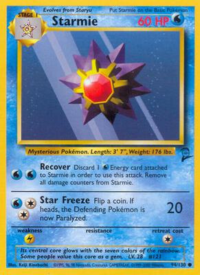 Starmie card from Base Set 2