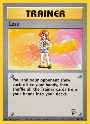 Lass card from Base Set 2