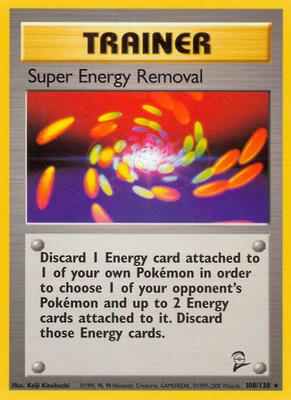 Super Energy Removal card from Base Set 2