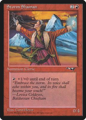 Storm Shaman (Female) card from Alliances